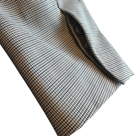 Remain Grey Plaid Check Button-Down Blazer Jacket Boxy Oversized Size 8 Women's - Picture 13 of 14